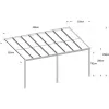 Hliníková pergola (5x3 m) Riwall RMPP 16 x 10 Anthracite