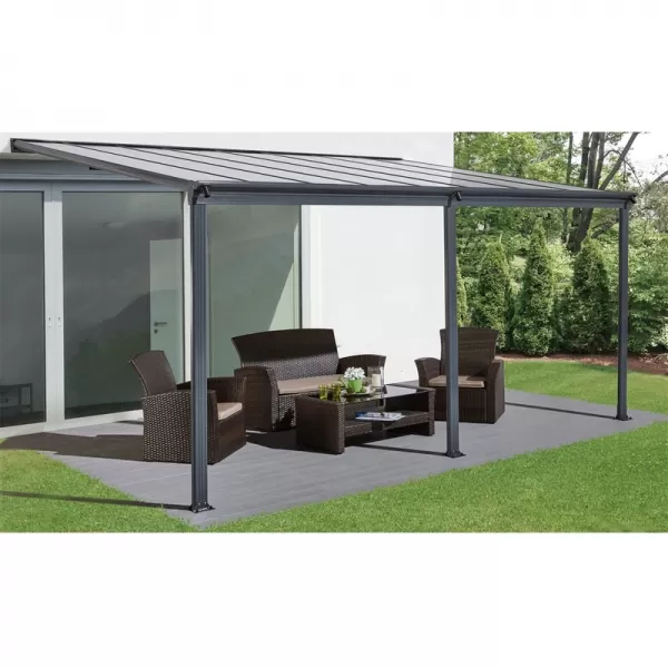 Hliníková pergola (5x3 m) Riwall RMPP 16 x 10 Anthracite