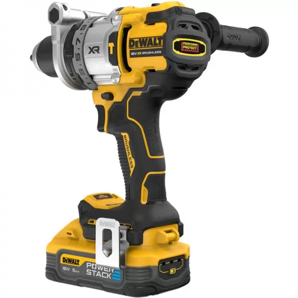 Aku bezuhlíková příklepová vrtačka 18V 2x5,0Ah + příslušenství DeWALT DCD1007H2AT