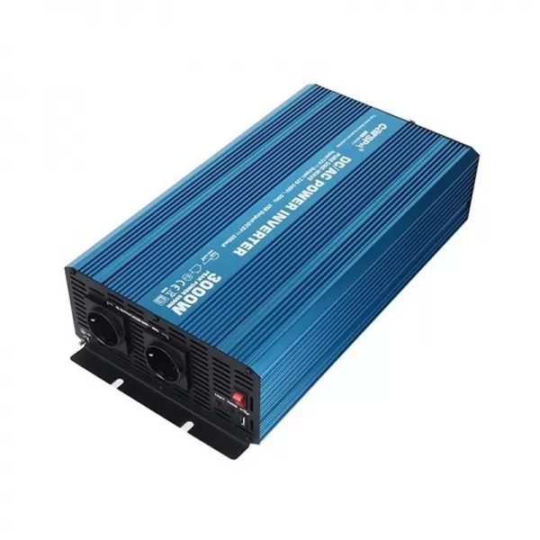 Napěťový měnič Carspa P3000U-122 12V, 230V+USB 3000W, čistá sinusovka
