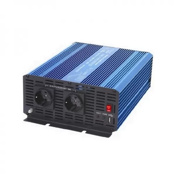 Napěťový měnič Carspa P1500-12 12V/230V 1500W, čistá sínusovka