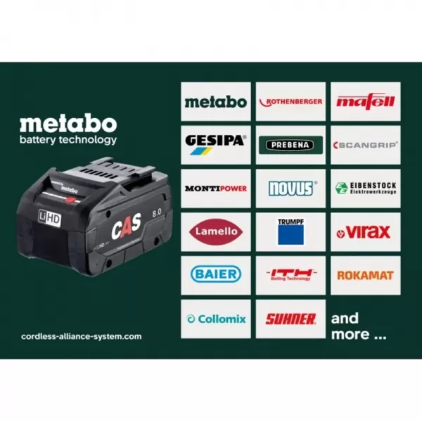 Aku rázový utahovák 18V 2x4 Ah SSW 18 LTX 550 BL Metabo 602404800