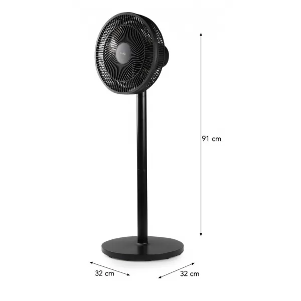 Stojanový ventilátor 2v1- černý DOMO DO8157