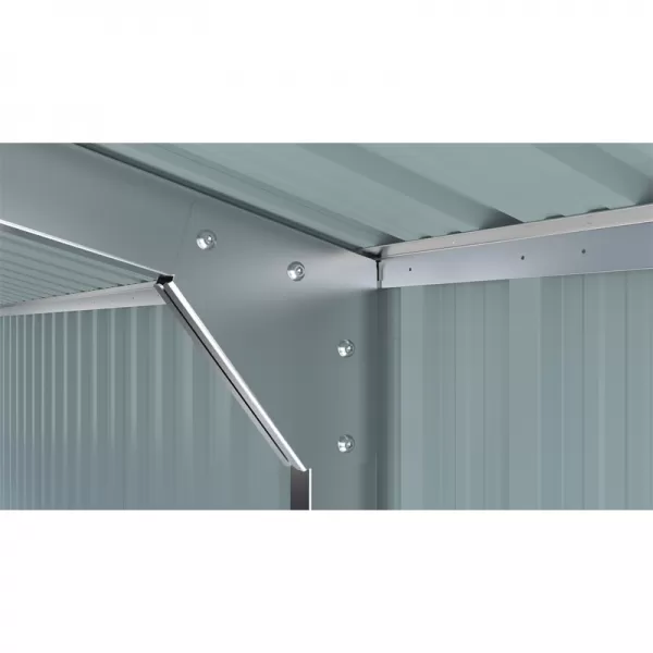 Kovová garáž 3,8x6 m se sedlovou střechou Antracit Riwall RMCG 20x13 Anthracite