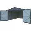 Kovová garáž 3,8x6 m se sedlovou střechou Antracit Riwall RMCG 20x13 Anthracite