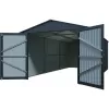 Kovová garáž 3x6 m se sedlovou střechou Antracit Riwall RMCG 20x10 Anthracite