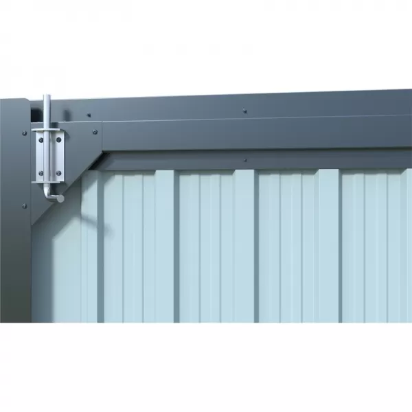 Kovová garáž 3,8x6 m se sedlovou střechou Antracit Riwall RMCG 20x13 Anthracite