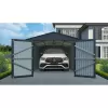 Kovová garáž 3x6 m se sedlovou střechou Antracit Riwall RMCG 20x10 Anthracite