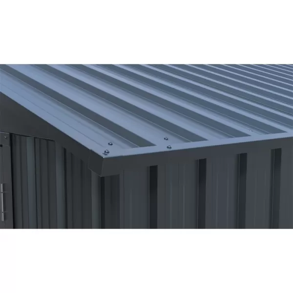 Kovová garáž 3,8x6 m se sedlovou střechou Antracit Riwall RMCG 20x13 Anthracite