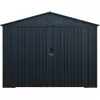 Kovová garáž 3x6 m se sedlovou střechou Antracit Riwall RMCG 20x10 Anthracite