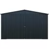 Kovová garáž 3,8x6 m se sedlovou střechou Antracit Riwall RMCG 20x13 Anthracite