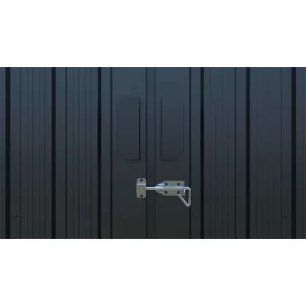 Kovová garáž 3x6 m se sedlovou střechou Antracit Riwall RMCG 20x10 Anthracite