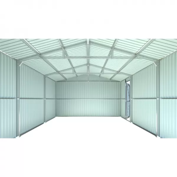 Kovová garáž 3,8x6 m se sedlovou střechou Antracit Riwall RMCG 20x13 Anthracite