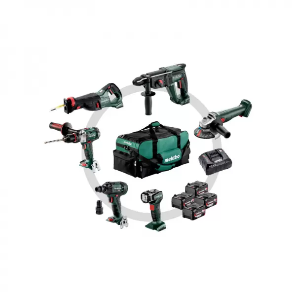 Aku kombo sada nářadí 18V 4x4,0Ah Combo Set 6.1 Metabo 685211000