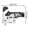 Aku kmitací pila 2x3,0Ah Bosch GST 12V-70 0.601.5A1.005