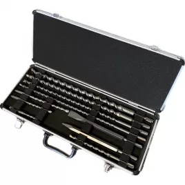 Sada vrtáků a sekáčů SDS-Plus 10 ks v hliníkovém kufru Makita D-42385