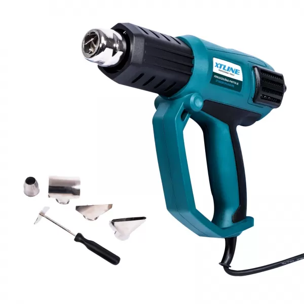 Opalovací pistole digitální regulace PLD2233 2000W s příslušenstvím Xtline XT106230