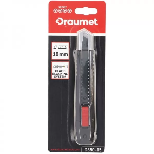 Nůž odlamovací 18mm, bezpečnostní DRAUMET D350-06