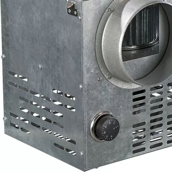 Krbový ventilátor s regulovatelným termostatem, 124mm DALAP FN 125