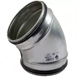 Koleno pozinkované 45° s těsnící gumou, průměr 150 mm DALAP BEND-O 45/150