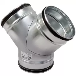 "Y" odbočka pozinkovaná 90° s těsnící gumou, 250 / 250 / 250 mm DALAP TMY-O 250