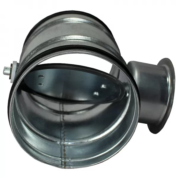 Mechanická klapka/spojka manuální z pozinkované oceli se těsnící gumou, 160 mm DALAP KTS 160