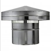 Stříška protidešťová z pozinkovaného plechu k zakončení vzduch. rozvodů, 160 mm DALAP PS 160