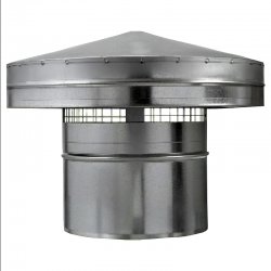 Stříška protidešťová z pozinkovaného plechu k zakončení vzduch. rozvodů, 315 mm DALAP PS 315