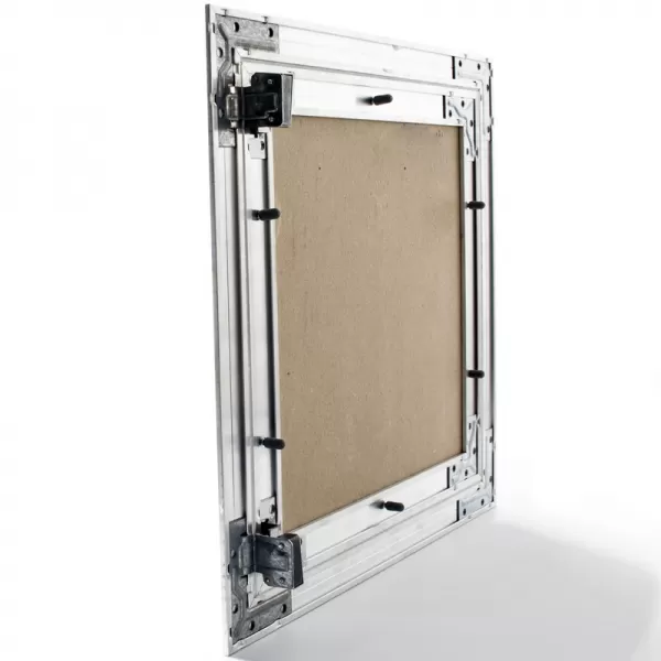 Revizní hliníková dvířka do sádrokartonu, prachotěsná, zelená deska, 600 x 600 mm DALAP RDDB 600x600