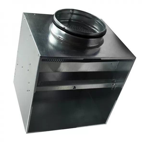 Připojovací box o rozměru 476 x 476 mm a s přírubou, 200 mm DALAP PLENUM BOX 200/500