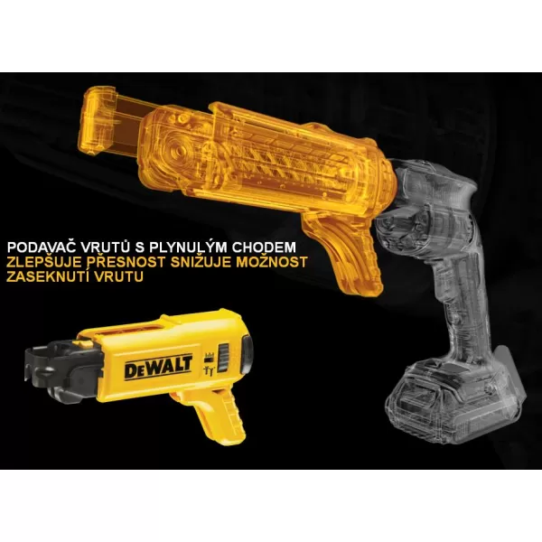 Aku bezuhlíkový šroubovák na sádrokarton XR Li-Ion 18V bez baterie DeWALT DCF620NT