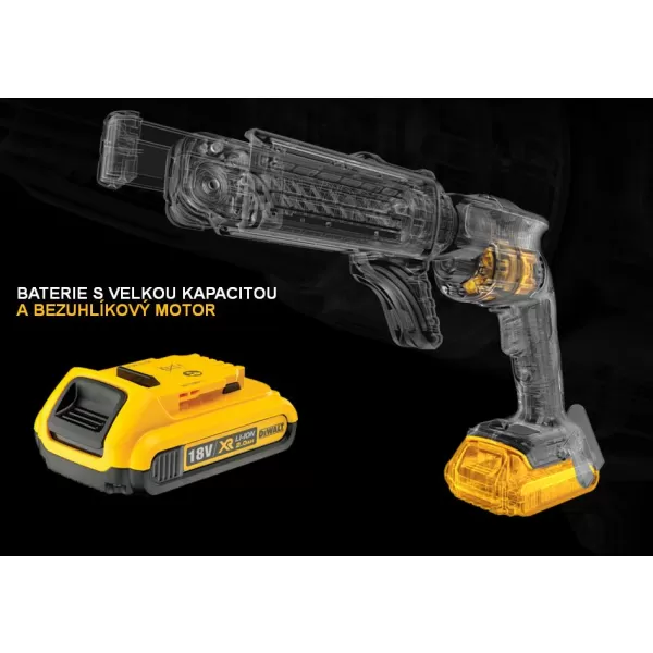 Aku bezuhlíkový šroubovák na sádrokarton XR Li-Ion 18V bez baterie DeWALT DCF620NT