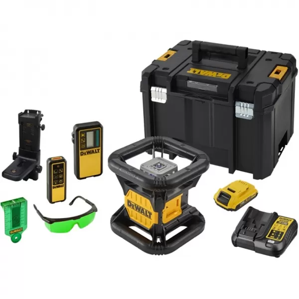 Rotační laser s olovnicí a zeleným paprskem 2,0Ah DeWALT DCE079D1G
