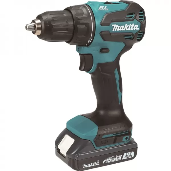 Aku bezuhlíkový šroubovák Li-ion LXTB 18V/2x2,0 Ah Makita DDF490WVE
