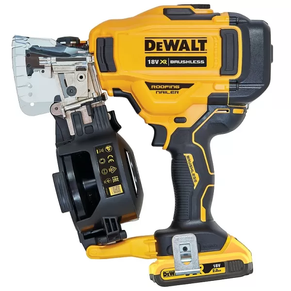 Aku pokrývačská hřebíkovačka 18V 2x2,0Ah DeWALT DCN45RND2