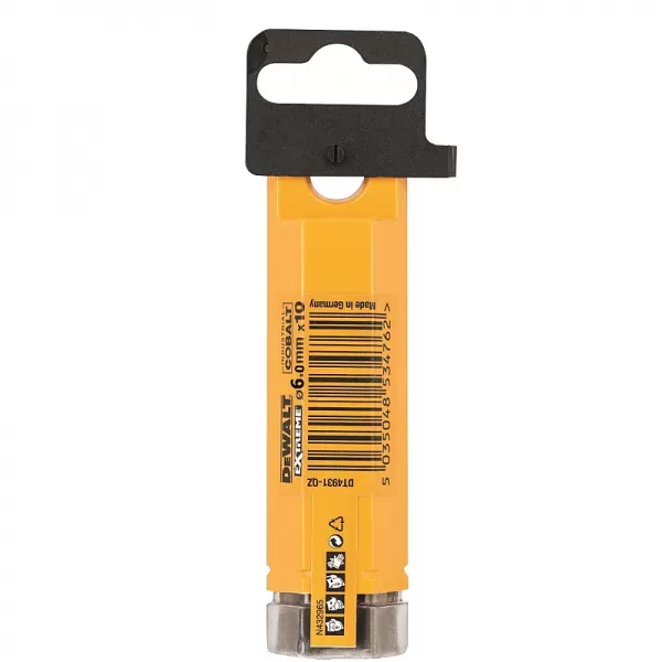 Vrták do kovu HSS-E COBALT 6×93mm (10ks) DeWALT DT4933