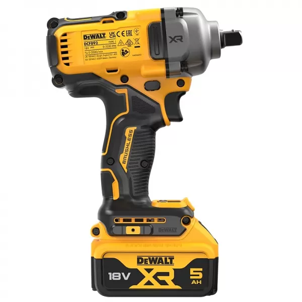 Aku rázový utahovák 18V 2x5,0Ah DeWALT DCF892P2T