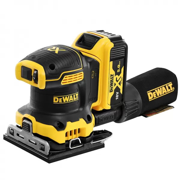 Aku vibrační bruska 18V 2x5,0Ah DeWALT DCW200P2
