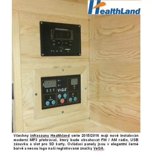 Infrasauna rohová DeLUXE 4005 Carbon