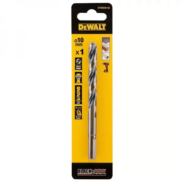 Vrták do kovu 10 mm HSS-G Black&Gold DeWALT DT20530