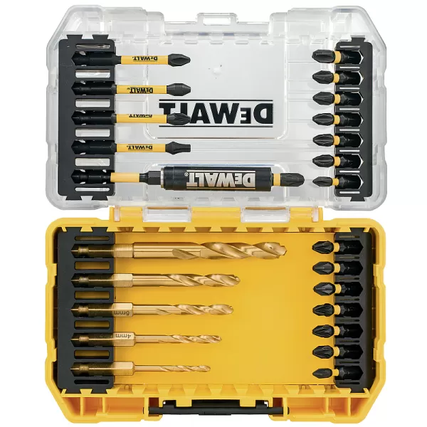25dílná sada bitů a vrtáků do kovu DeWALT DT70749T