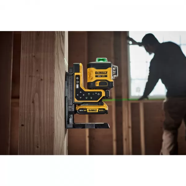 Aku linkový laser zelený 3x360° s dálkovým ovládáním 18V bez aku DeWALT DCLE34035B