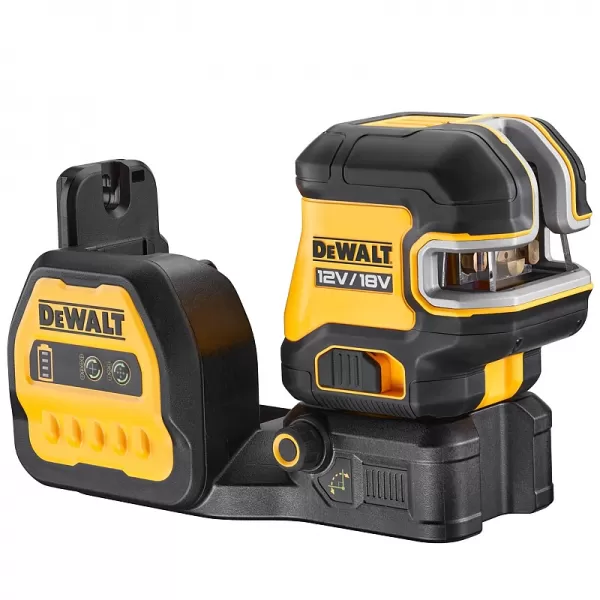 Aku zelený křížový laser s pěti body 18V/12V bez aku DeWALT DCE825NG18