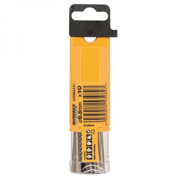 Vrták do kovu HSS-E COBALT 6,8×109mm (10ks) DeWALT DT4935