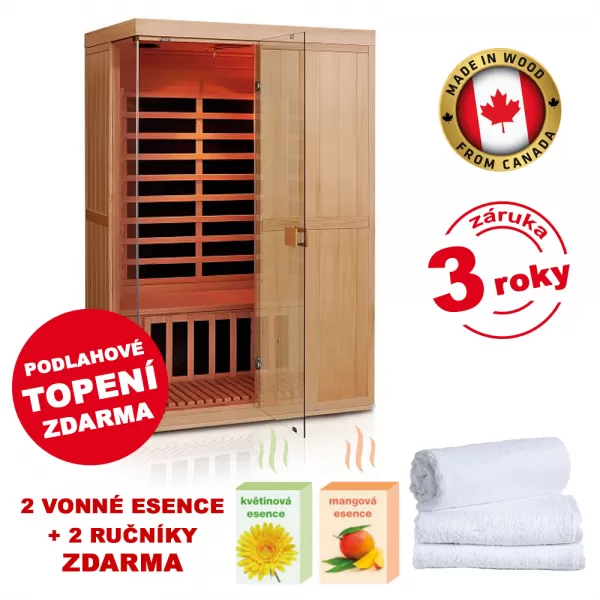 Infrasauna DeLUXE 2200 Carbon-BT