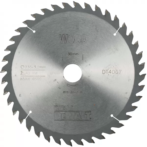 Pilový kotouč 235x30mm 40z ATB 10° DeWALT DT4067