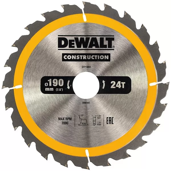 Pilový kotouč 190x30mm 24z DeWALT DT1944