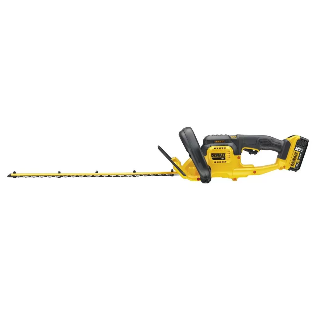 DCM563P1 Aku bezuhlíkový plotostřih XR Li-Ion 18V 1x5,0Ah DeWALT