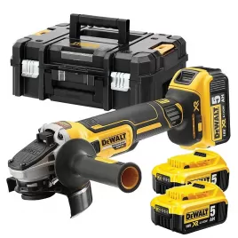 Aku úhlová bruska 3x5,0Ah 18V DeWALT DCG405P3