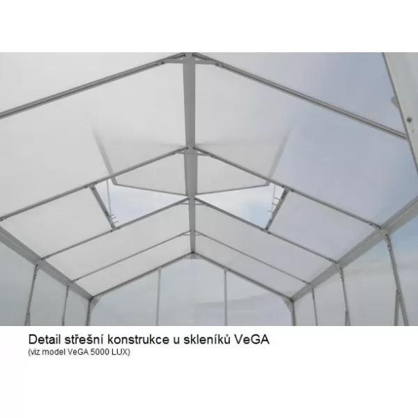 Zahradní skleník z polykarbonátu + základna zdarma VEGA 5000 STRONG-22